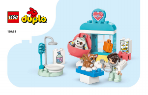 Handleiding Lego set 10438 Duplo Naar de dierenarts