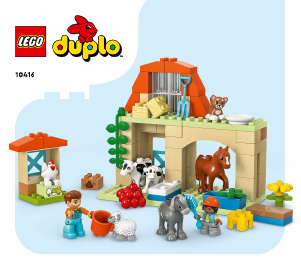 Manual Lego set 10416 Duplo Caring for animals at the farm