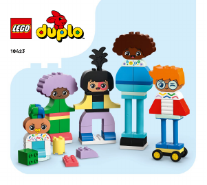 Manual Lego set 10423 Duplo Buildable people with big emotions