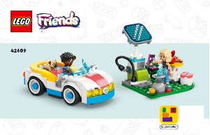 Handleiding Lego set 42609 Friends Elektrische auto en oplaadpunt