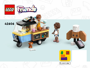 Manual Lego set 42606 Friends Mobile bakery food cart