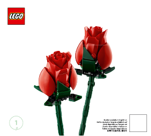 Mode d’emploi Lego set 10328 Icons Le bouquet de roses