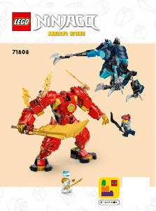Manual de uso Lego set 71808 Ninjago Meca Elemental del Fuego de Kai