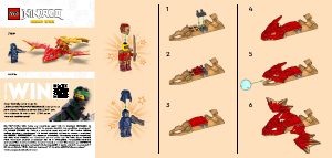 Manual de uso Lego set 71801 Ninjago Ataque Rising Dragon de Kai
