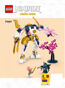Kullanım kılavuzu Lego set 71807 Ninjago Soranın Teknoloji Elementi Robotu