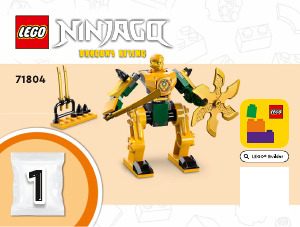 Manual de uso Lego set 71804 Ninjago Meca de Combate de Arin