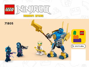 Manuale Lego set 71805 Ninjago Pack Mech da battaglia di Jay