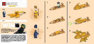 Manual de uso Lego set 71803 Ninjago Ataque Rising Dragon de Arin