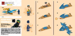 Vadovas Lego set 71802 Ninjago Nya kylančio drakono puolimas