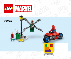 Návod Lego set 76275 Super Heroes Naháňačka na motorke: Spider-Man vs. Doc Ock