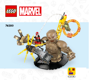 Használati útmutató Lego set 76280 Super Heroes Pókember vs. Homokember: A döntő ütközet