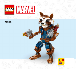 Manuale Lego set 76282 Super Heroes Rocket e Baby Groot