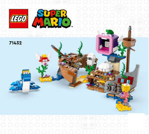 Handleiding Lego set 71432 Super Mario Uitbreidingsset: Dorries gezonken scheepswrak