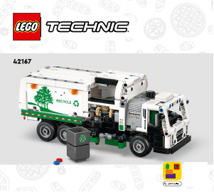 Kullanım kılavuzu Lego set 42167 Technic Mack LR Electric Çöp Kamyonu