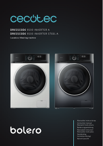 Manual Cecotec DRESSCODE 9500 Máquina de lavar roupa