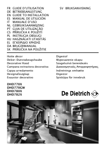 Manuál De Dietrich DHD780X1 Odsavač par