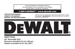 Handleiding DeWalt DWMT70786L Schroef-boormachine