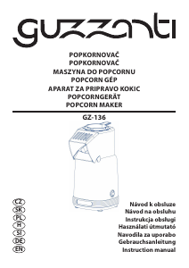 Manuál Guzzanti GZ 136 Stroj na popcorn