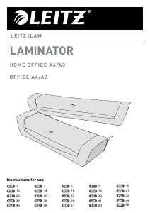 Brugsanvisning Leitz iLAM Home Office A3 Lamineringsmaskine
