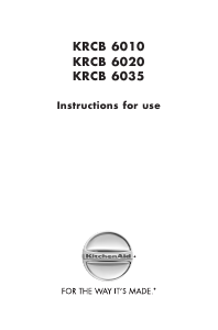 Handleiding KitchenAid KRCB6020 Koel-vries combinatie