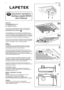 Käyttöohje Lapetek 400-X3 Liesituuletin