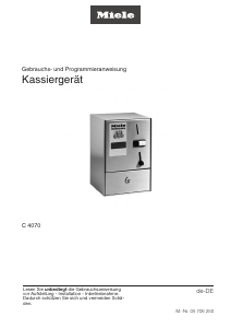 Bedienungsanleitung Miele C 4070 Registrierkasse