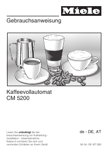 Bedienungsanleitung Miele CM 5200 Kaffeemaschine