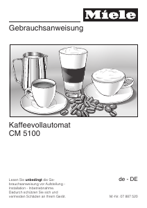 Bedienungsanleitung Miele CM 5100 Kaffeemaschine