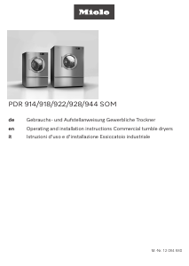 Manual Miele PDR 944 SOM Dryer