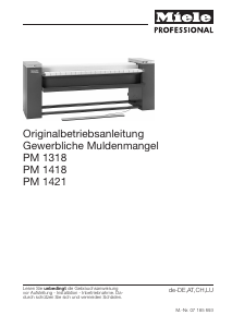 Bedienungsanleitung Miele PM 1318 Mangeln