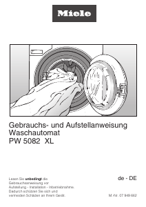 Bedienungsanleitung Miele PW 5082 XL Waschmaschine