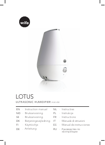Bruksanvisning Wilfa HU4-4W Lotus Luftfukter