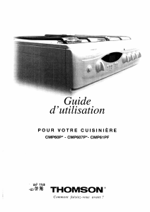 Mode d’emploi Thomson CMP60P Cuisinière