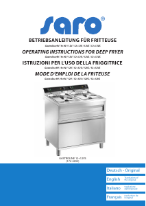 Handleiding Saro Gastroline 9+9V Friteuse