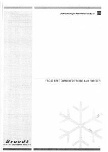 Manual Brandt CFA310WU Fridge-Freezer