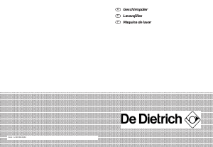 Bedienungsanleitung De Dietrich DVI440BE1 Geschirrspüler