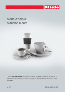 Mode d’emploi Miele CM 6100 Cafetière