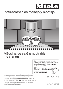 Manual de uso Miele CVA 4080 EDST Máquina de café