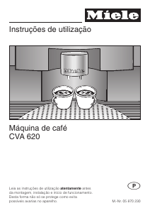 Manual Miele CVA 620 Máquina de café