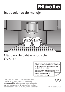 Manual de uso Miele CVA 620 Máquina de café