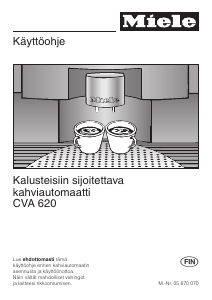 Käyttöohje Miele CVA 620 Kahvikone