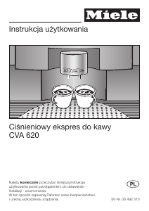 Instrukcja Miele CVA 620-1 Ekspres do kawy