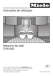 Manual Miele CVA 620-1 Máquina de café