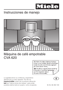 Manual de uso Miele CVA 620-1 Máquina de café