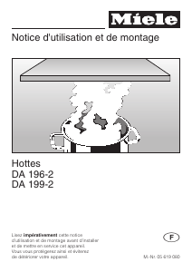 Mode d’emploi Miele DA 196-2 Hotte aspirante