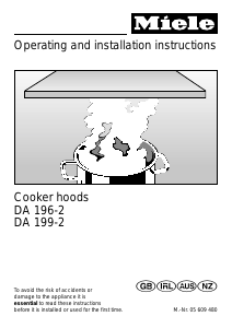 Handleiding Miele DA 199-2 Afzuigkap