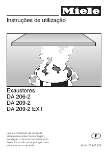 Manual Miele DA 206-2 Exaustor