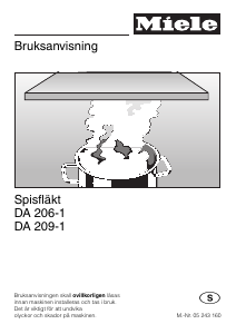 Bruksanvisning Miele DA 209-1 Köksfläkt