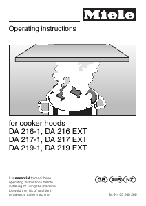 Handleiding Miele DA 219-1 Afzuigkap