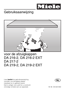 Handleiding Miele DA 219-2 EXT Afzuigkap